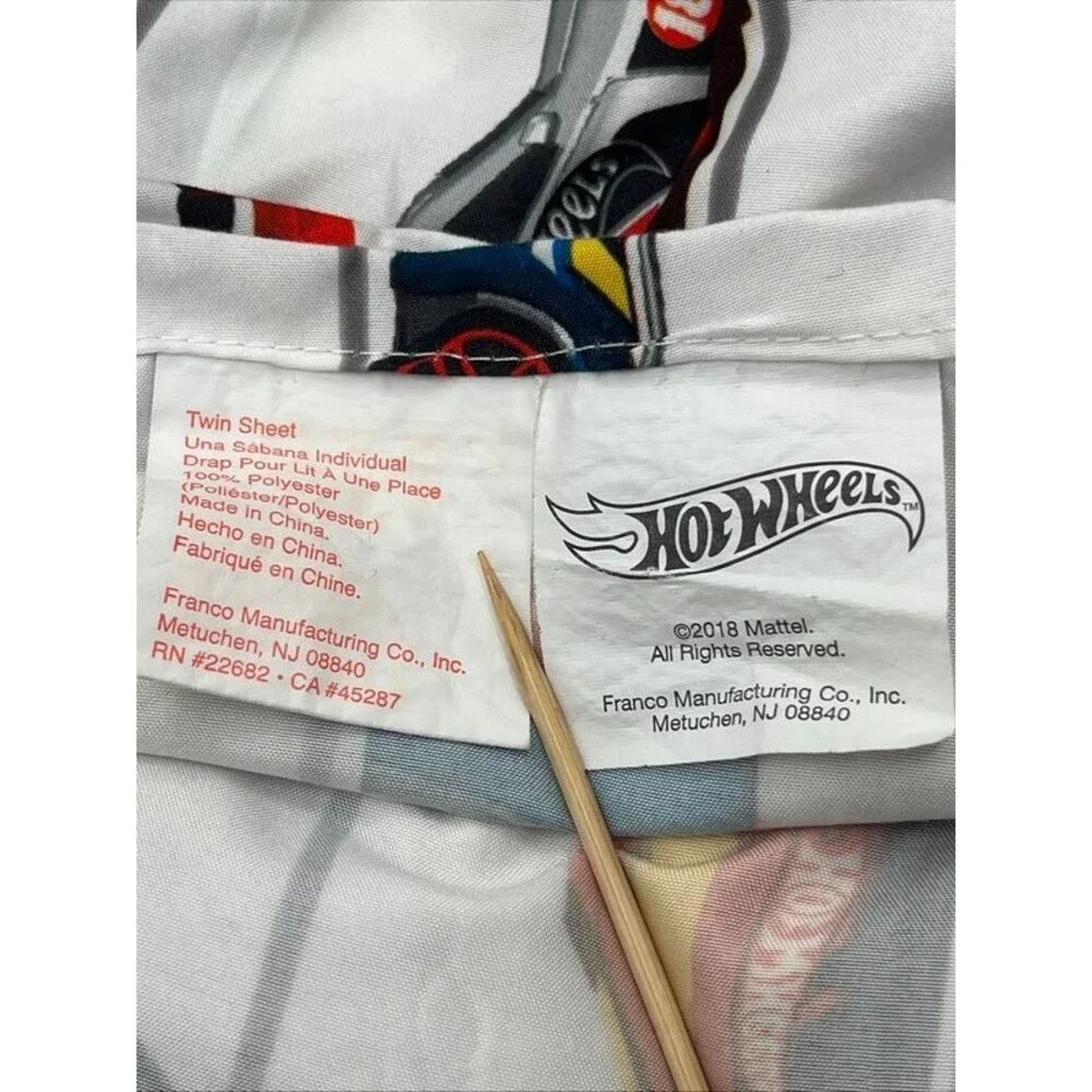 Pottery barn hot wheels, twin TOP Sheet ONLY